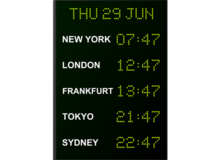 Horloge mondial