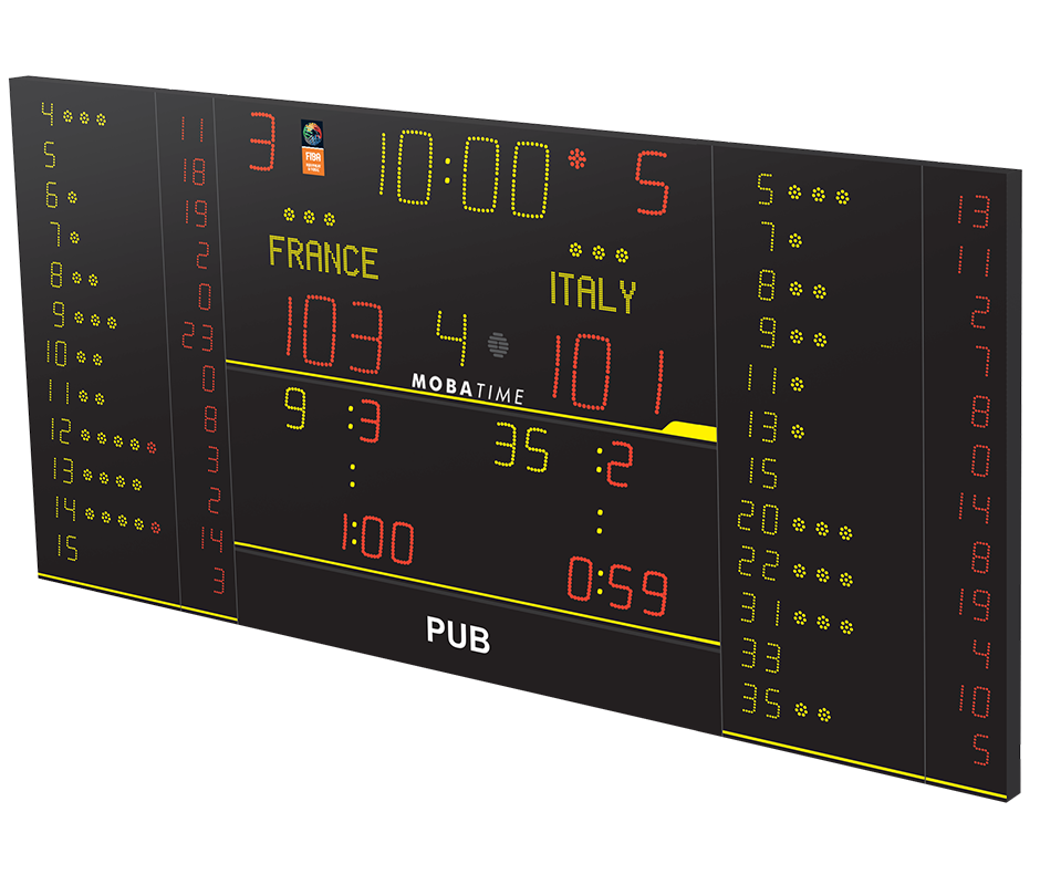 Tableau d'affichage sportif d'intérieur 8NT325-FS10